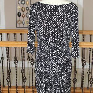 Tahari Black and White Dress